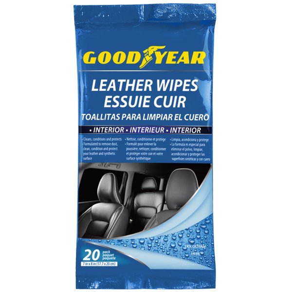 Goodyear INTERIOR LEATHER WIPES  20PK GY3251